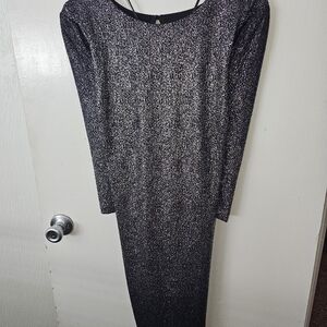 Lane Bryant Grey Sheath Dress with Dolman Sleeves